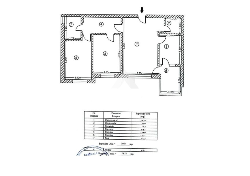 Apartament 3 camere Greenfield utilat si mobilat modern parcare