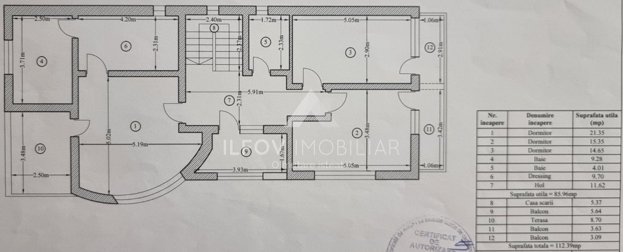 Vila single Otopeni 5 camere 226mp utilata-mobilata 3 terase 4bai, oportunitate