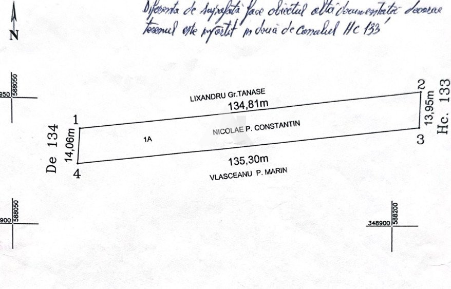 Teren intravilan Balotesti1863mp + 516mp asfalt gaz si curent