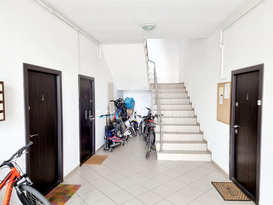 Apartament 2 camere spatios Otopeni 67.39mp parcare utilat si mobilat