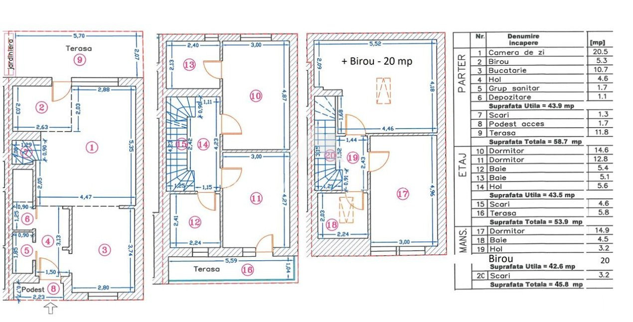 Vila Premium Otopeni 2021 158mp utilata si mobilata curte proprie