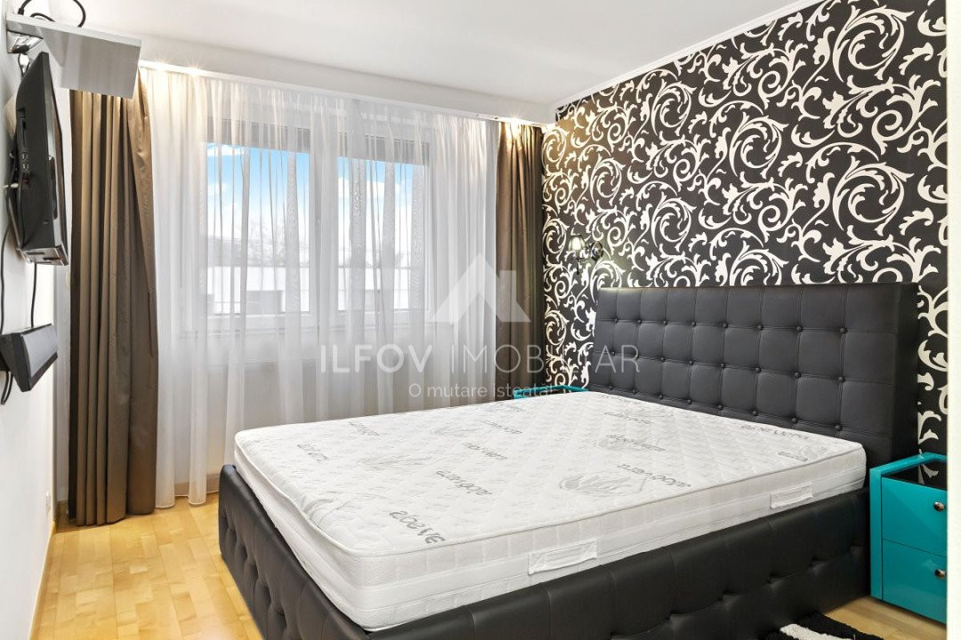 Apartament 3 cam. 115mp Otopeni central utilat si mobilat parcare boxa