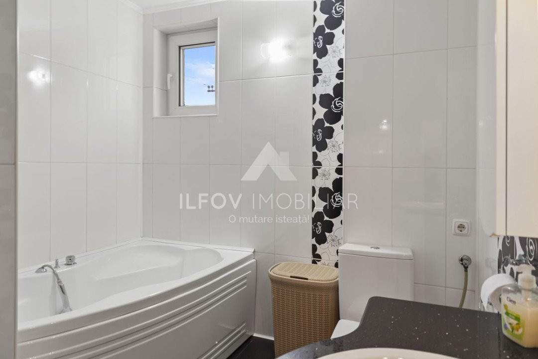 Apartament 3 cam. 115mp Otopeni central utilat si mobilat parcare boxa