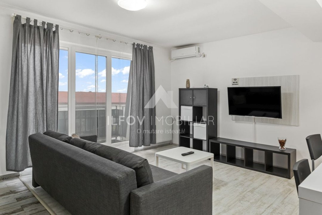 Apartament 2 camere Otoopeni utilat si mobilat complet loc parcare