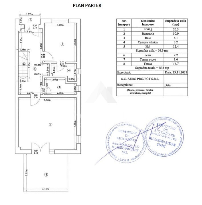 Casa duplex Otopeni 187mp teren 239mp cartier finalizat finisaje premium