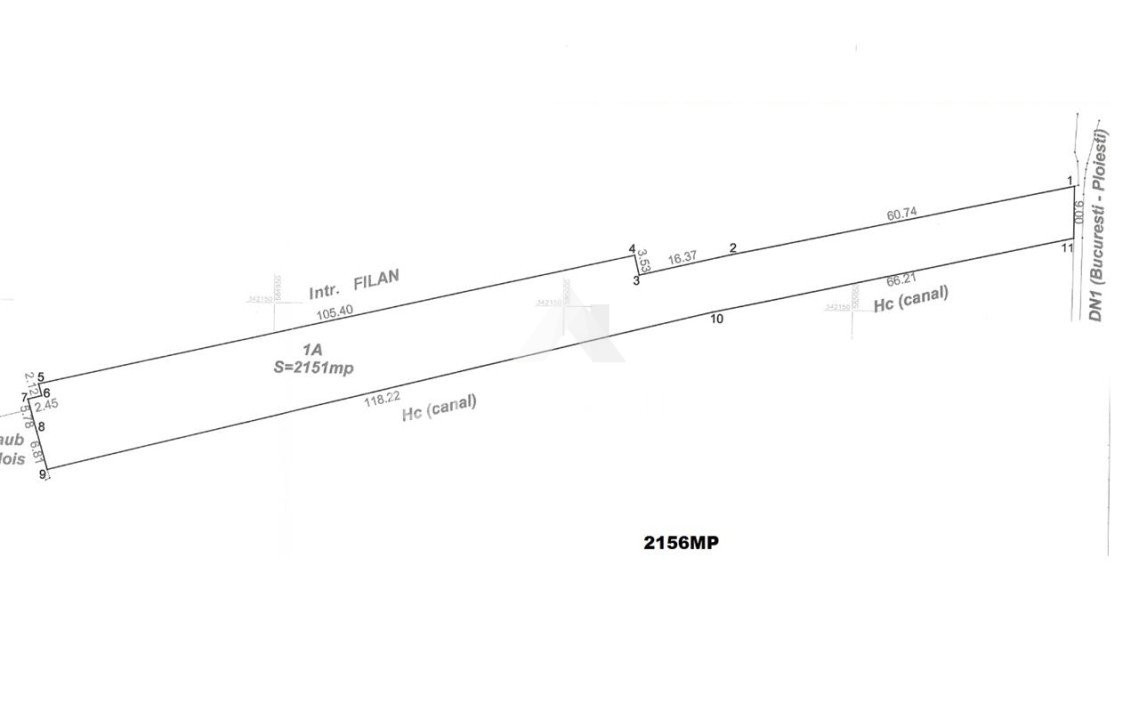 Teren langa aeroportul Henri Coanda Otopeni 6490mp acces facil din Dn1