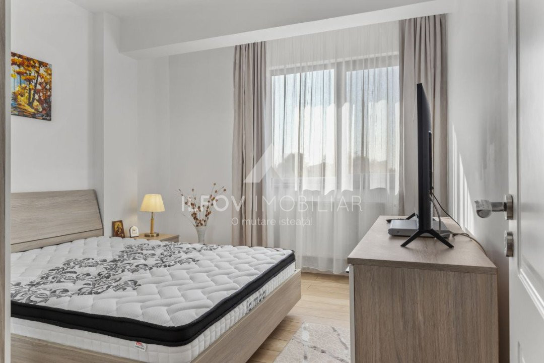 Apartament 3 camere Otopeni utilat si mobilat nou langa parcul Unirii