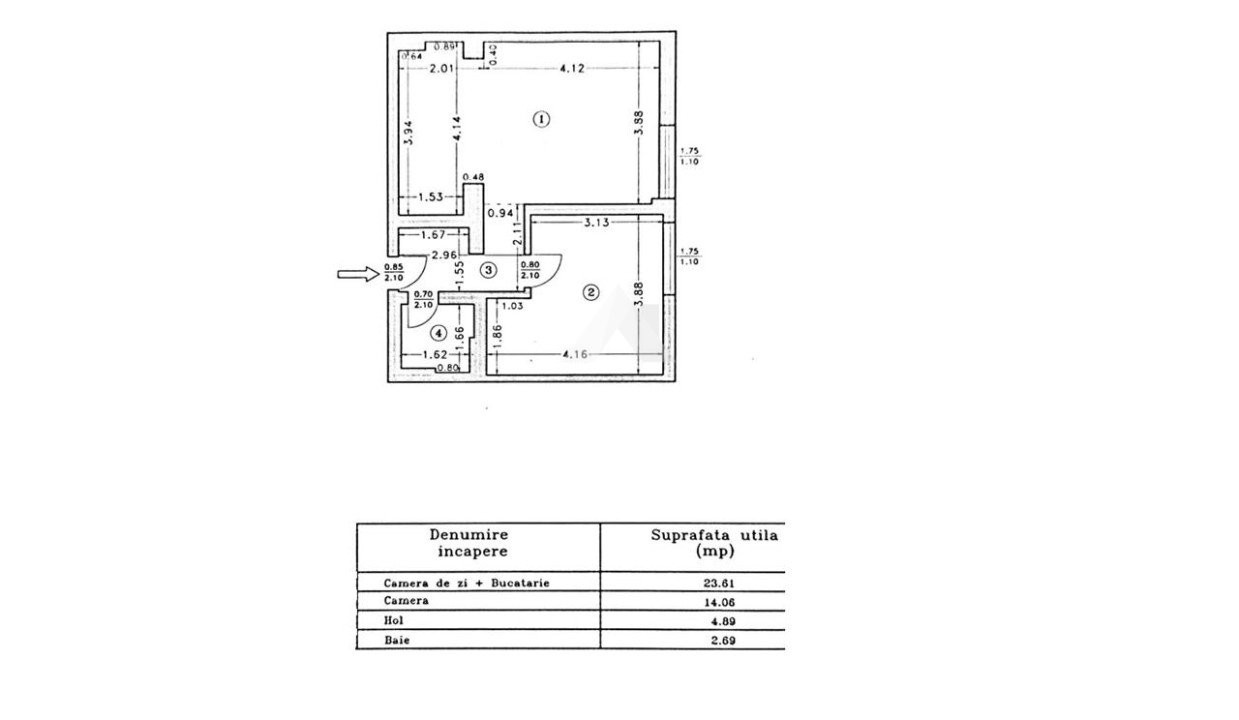 REZERVAT! Apartament 2 camere Rin Nord Residence utilat si mobilat complet